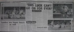 Match Report: Luton Town FC vs Arsenal (14th Jan 1984)