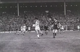 Trevor Aylott shields the ball