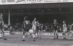 Trevor Aylott watches the ball fly by
