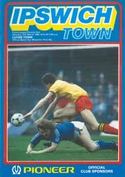 Programme: Ipswich Town vs Luton Town FC (31st Mar 1984)