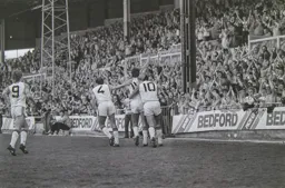 Town celebrate with the Main Stand crowd