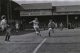 Brian Horton fires in a cross