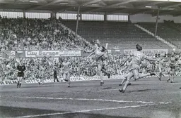 Paul Walsh goes in hard