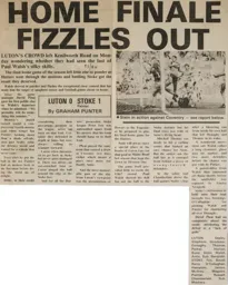 Match Report: Luton Town FC vs Stoke City (7th May 1984)