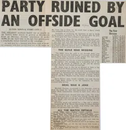 Match Report: Luton Town FC vs Stoke City (7th May 1984)