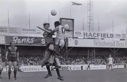 Emeka Nwajiobi first to the ball