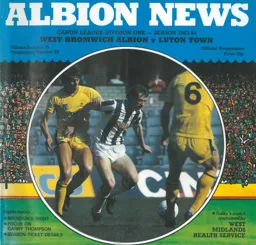 Programme: West Bromwich Albion vs Luton Town FC (12th May 1984)