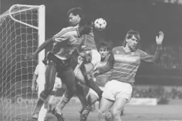 Mitchell Thomas in attacking mode after helping the Town maintain a strong rearguard action to earn a point