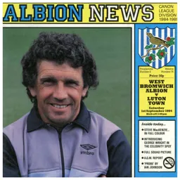 Programme: West Bromwich Albion vs Luton Town FC (1st Sep 1984)