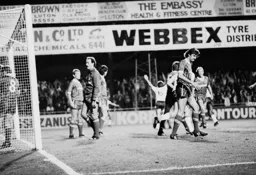 Mal Donaghy celebrates with the crowd