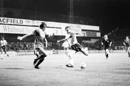 Steve Elliott up against Mark Lawrenson