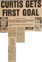 Match Report: Luton Town FC vs Southampton (8th Sep 1984)