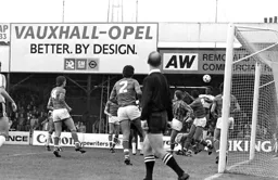 Emeka Nwajiobi heads back across goal