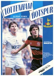 Programme: Tottenham Hotspur vs Luton Town FC (29th Sep 1984)