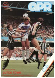 Programme: Queens Park Rangers vs Luton Town FC (6th Oct 1984)