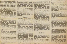 Match Report: Luton Town FC vs Sheffield Wednesday (13th Oct 1984)