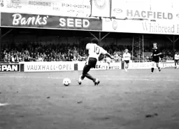 Vince Hilaire unable to slot the ball home