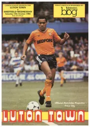 Programme: Luton Town FC vs Sheffield Wednesday (13th Oct 1984)