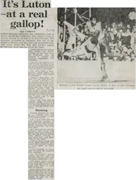 Match Report: Luton Town FC vs Watford (20th Oct 1984)