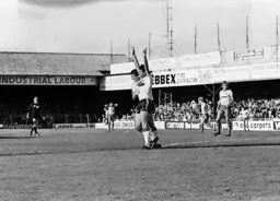 Frankie Bunn celebrates