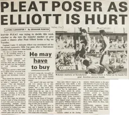 Match Report: Luton Town FC vs Leicester City (30th Oct 1984)