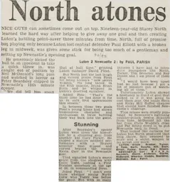 Match Report: Luton Town FC vs Newcastle United (3rd Nov 1984)