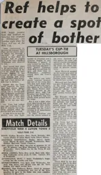 Match Report: Sheffield Wednesday vs Luton Town FC (20th Nov 1984)