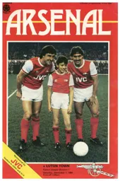 Programme: Arsenal vs Luton Town FC (1st Dec 1984)