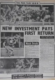 Match Report: Leicester City vs Luton Town FC (15th Dec 1984)