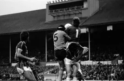 Steve Foster up with the keeper