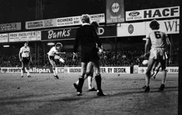 David Preece fires towards the goal