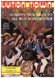 Programme: Luton Town FC vs Coventry City (26th Dec 1984)