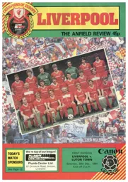 Programme: Liverpool vs Luton Town FC (29th Dec 1984)