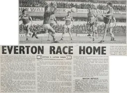 Match Report: Everton vs Luton Town FC (1st Jan 1985)