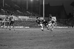 Frankie Bunn on as sub drives from the edge of the box