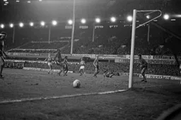 Mitchell Thomas watches the ball go wide