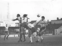 Harford and Foster battle away against the Stoke defence but Luton can not convert their territorial dominance into victory