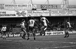 Steve Foster heads Town’s goal