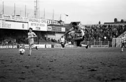 Brian Stein clear on goal