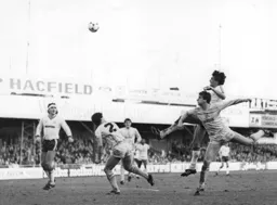 Mick Harford was again dominant in the air, showing the new aerial threat his recent signing had added to the Town's firepower