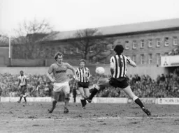 Peter Nicholas was strong in midfield in only his second game for the Hatters
