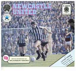 Programme: Newcastle United vs Luton Town FC (23rd Feb 1985)