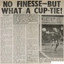 Match Report: Luton Town FC vs Watford (4th Mar 1985)