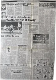 Match Report: Watford vs Luton Town FC (6th Mar 1985)