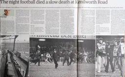Match Report: Luton Town FC vs Millwall (13th Mar 1985)