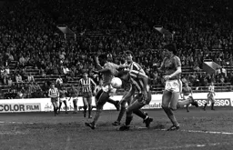 Mick Harford causing mayhem