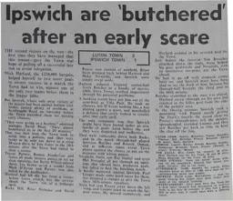 Match Report: Luton Town FC vs Ipswich Town (30th Mar 1985)