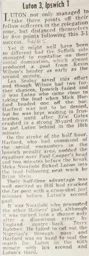 Match Report: Luton Town FC vs Ipswich Town (30th Mar 1985)