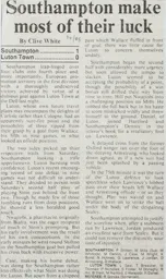 Match Report: Southampton vs Luton Town FC (2nd Apr 1985)