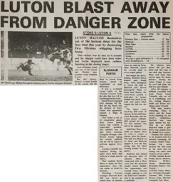Match Report: Stoke City vs Luton Town FC (8th Apr 1985)